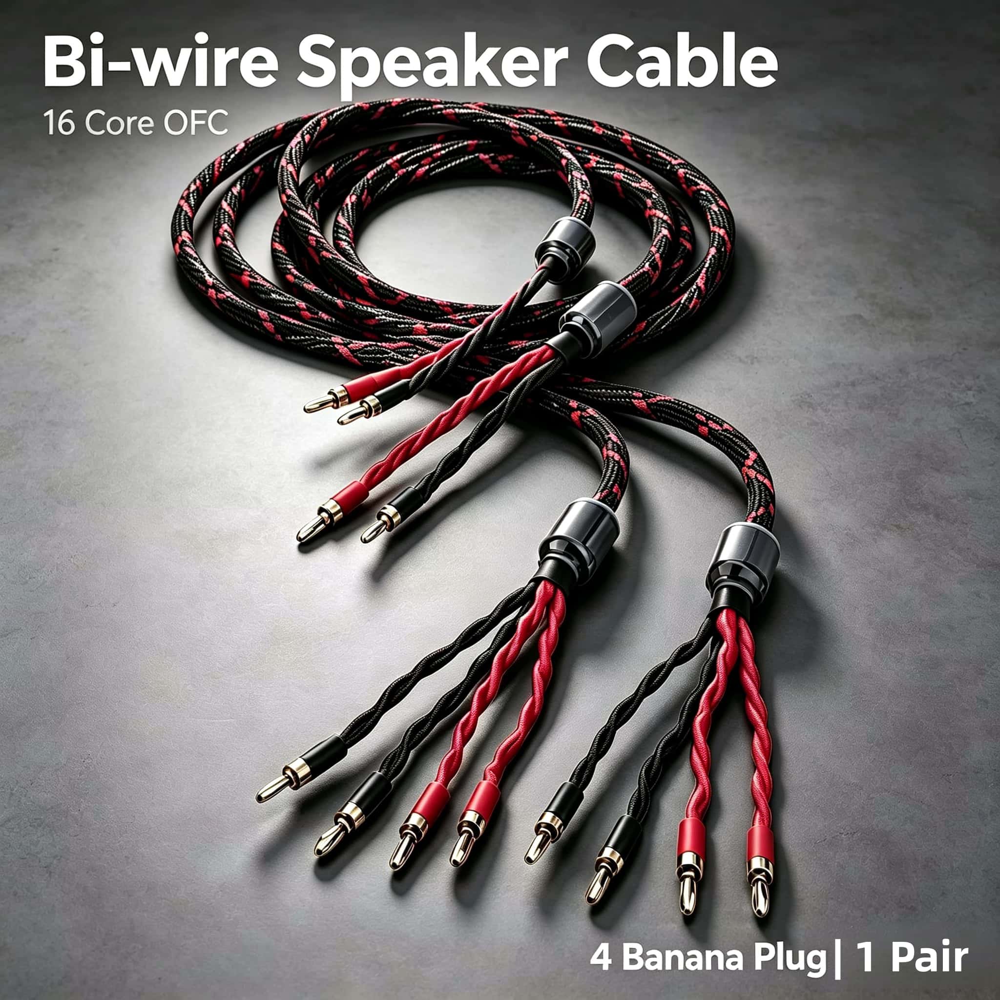 Home Cinema Installation - 16 Core OFC Bi-Wire Speaker Cable