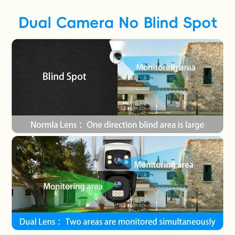 8MP 4K WIFI IP Camera PTZ Outd - Home Cinema Wall Panels ulasan dan harga