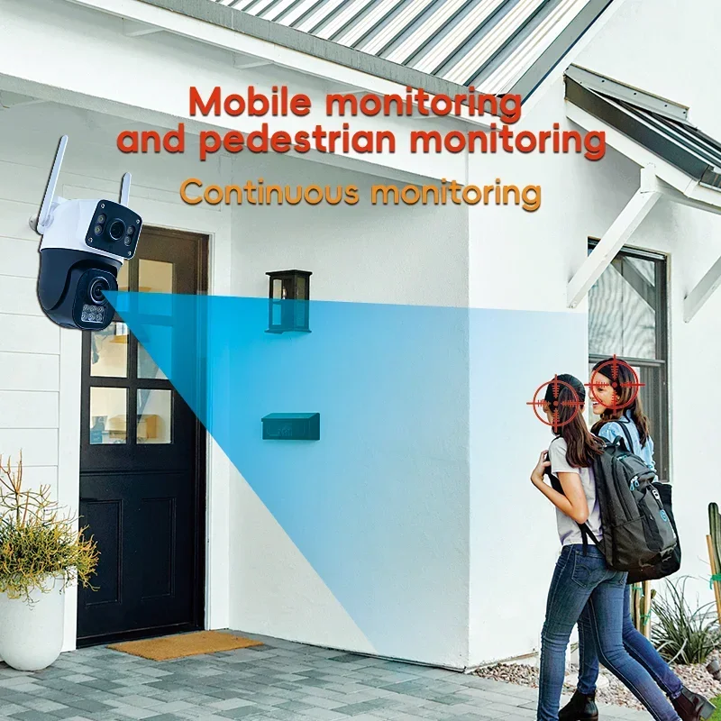 8MP 4K WIFI IP Camera PTZ Outd - Home Cinema Wall Panels ulasan dan harga
