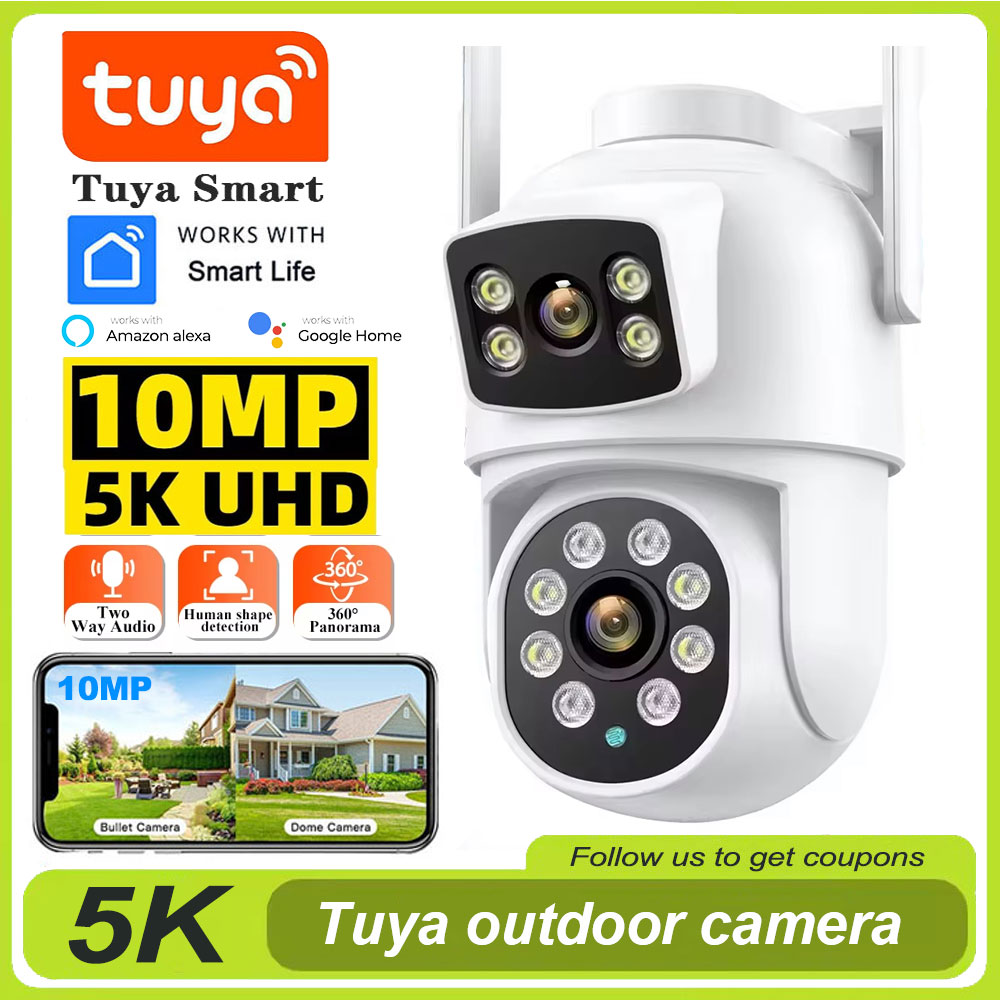 Tuya 4K 8MP Wifi Camera PTZ Ou - Home Cinema Wall Panels ulasan dan harga