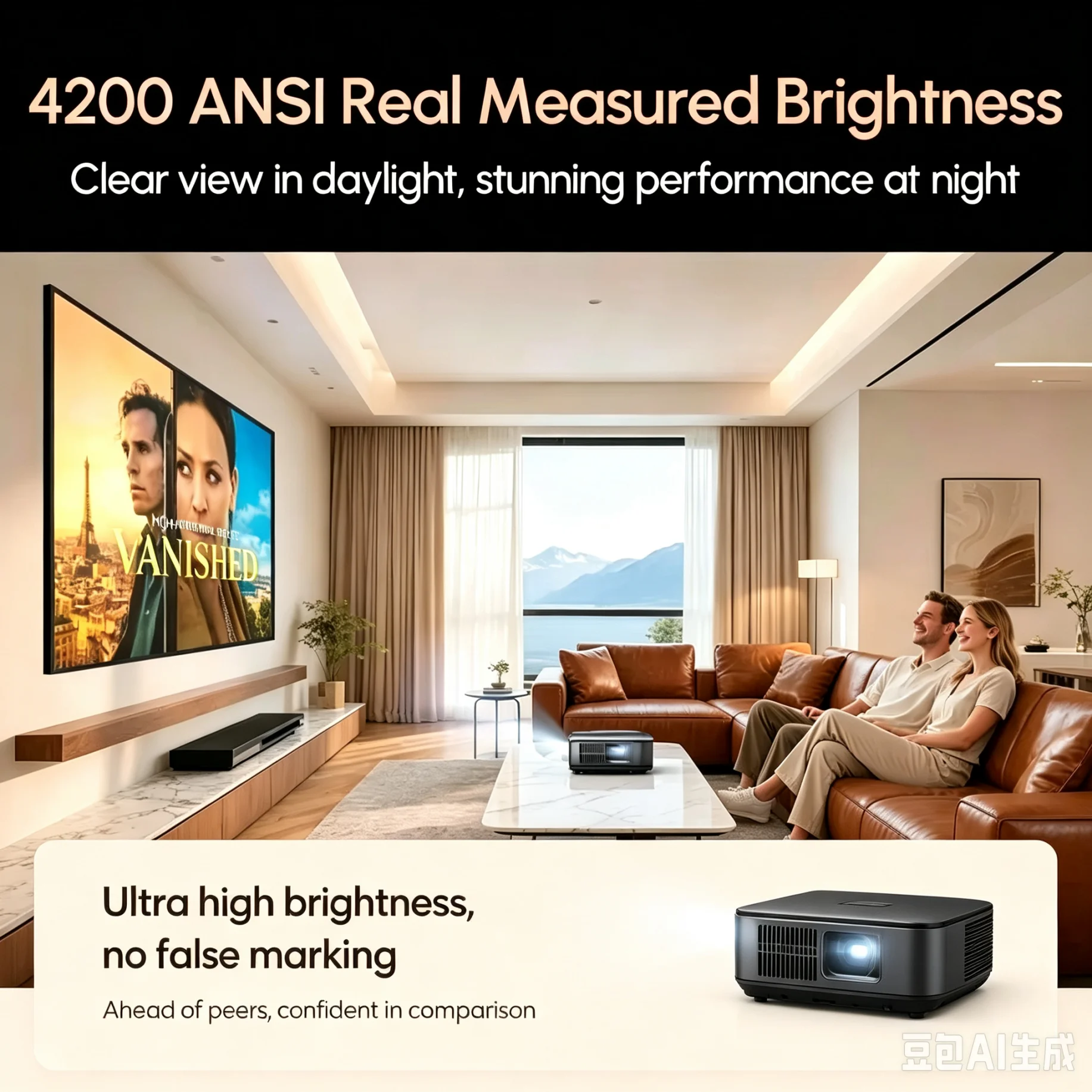 Official Google TV 4K Projecto - Netflix Home Cinema ulasan dan harga