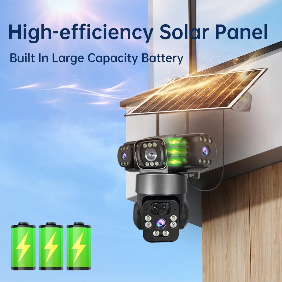 15MP V380 Pro Solar Camera Out - Home Cinema Wall Panels ulasan dan harga