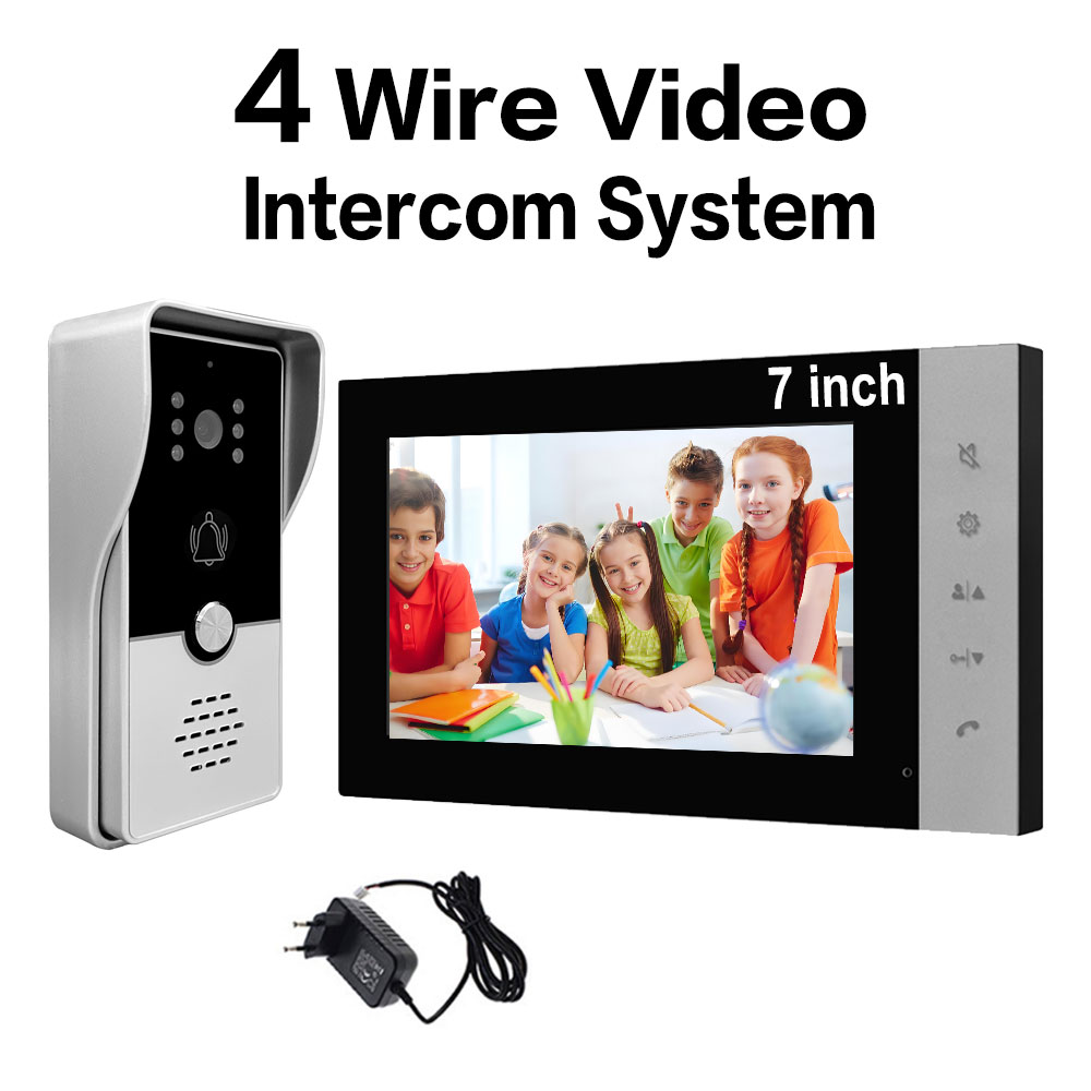 4 Wire 7 Inches Wired Video Do - Home Cinema Wall Panels ulasan dan harga