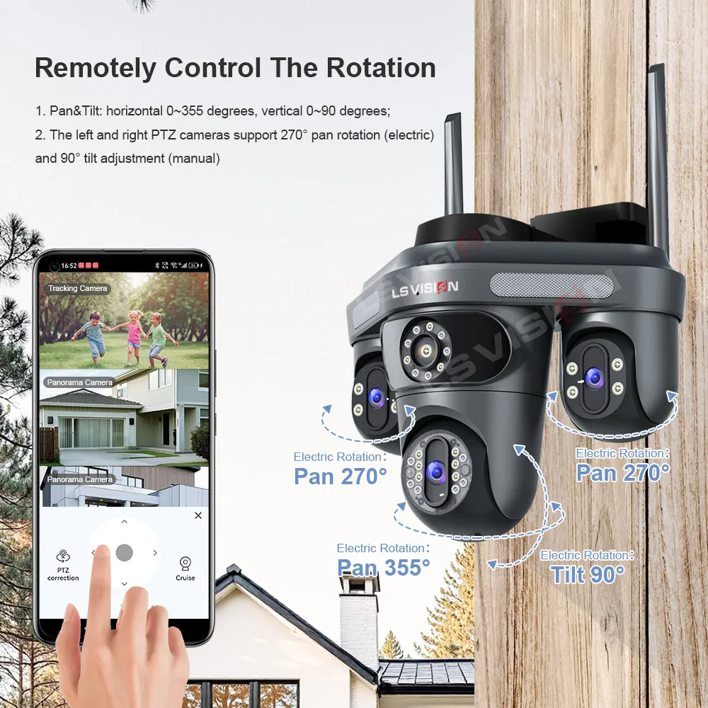 LS VISION Triple Screens Camer - Home Cinema Wall Panels ulasan dan harga