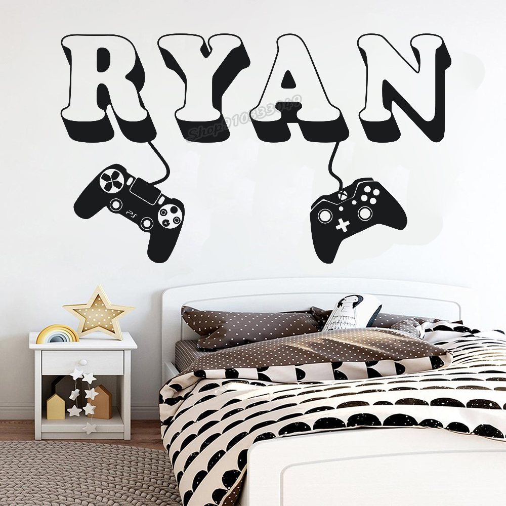 Gamer wall Sticker Custom Name - Home Cinema Wall Panels ulasan dan harga