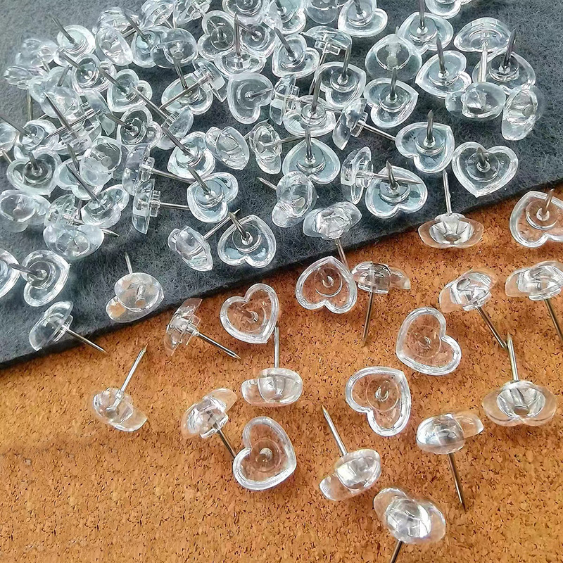 100 pcs Transparent love heart - Home Cinema Wall Panels ulasan dan harga