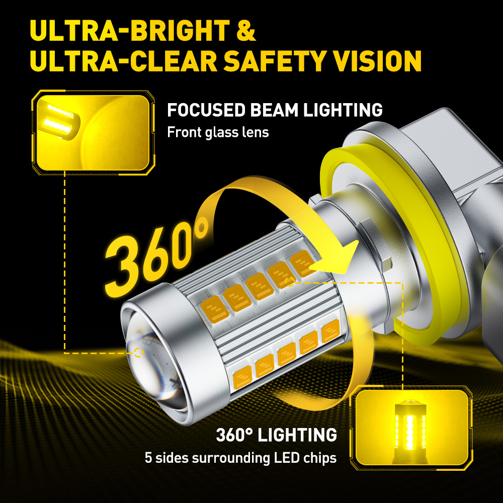 AUXITO 6G27 Fog Light H8 H9 H1 - Home Cinema Projector ulasan dan harga