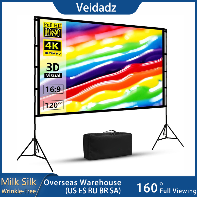 VEIDADZ Projector Screen With  - Projector Carrying Bag ulasan dan harga