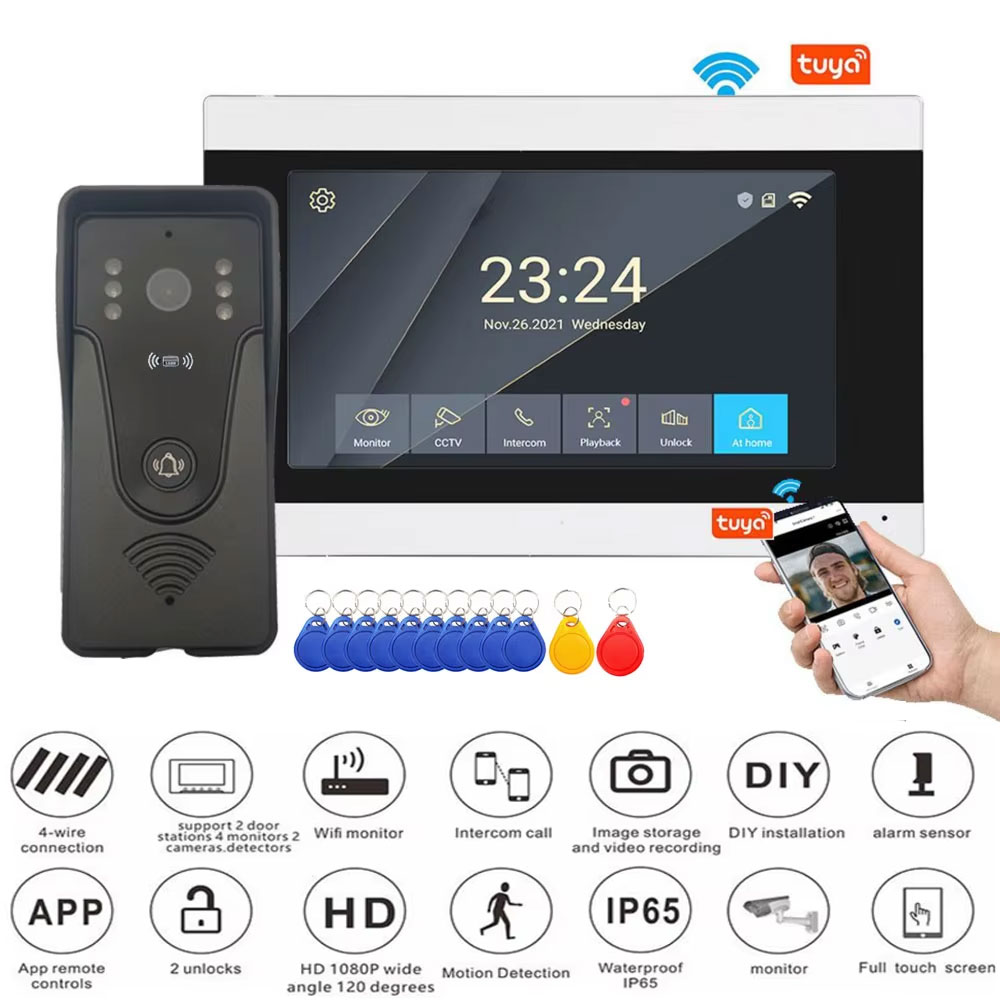 Tuya 1080P 7 Inch Color Touch  - Home Cinema Wall Panels ulasan dan harga