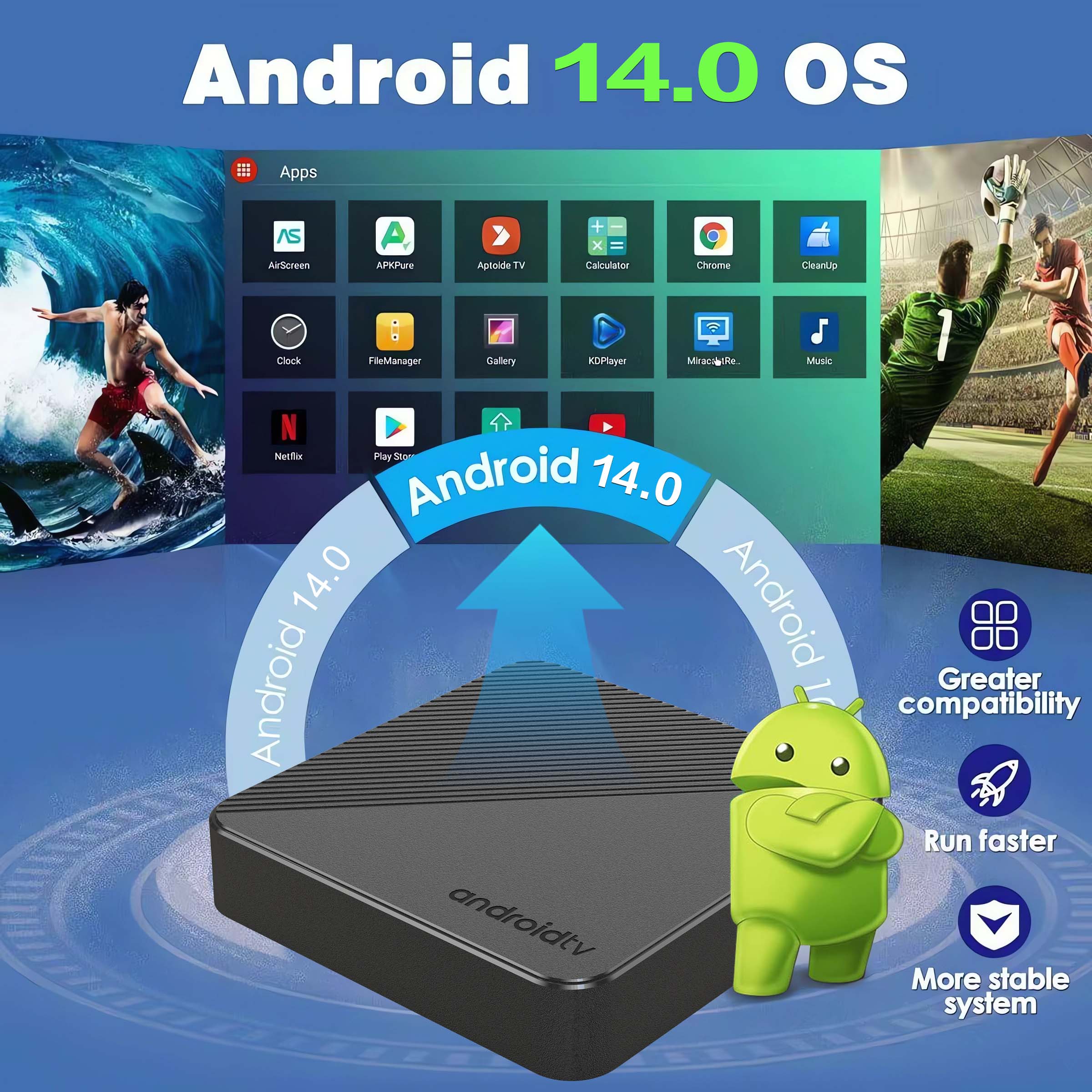 Android14 TV Box Smart Home Th - Home Cinema Player ulasan dan harga